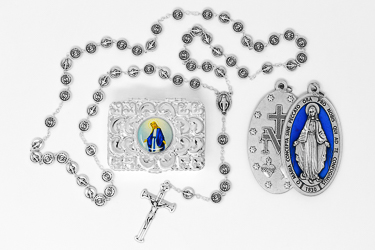 Miraculous Medal Rosary Gift Set.