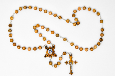 Olive Wood Rosary Beads.