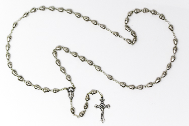 Miraculous Silver Acorn Rosary.