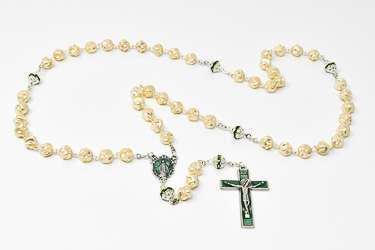 Mother of Pearl Rosary Beads.