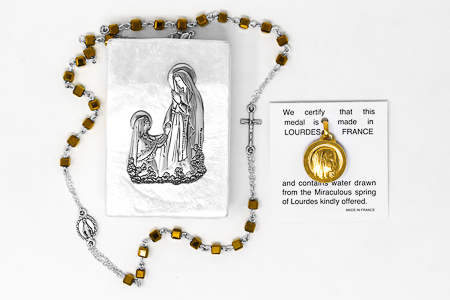 Mother of Pearl Rosary Gift Set.