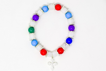 Rosary Bracelet with 8 Way Cross. 
