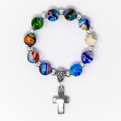 Murano Glass Decade Rosary Ring.