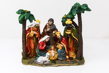Nativity with Holy Family.