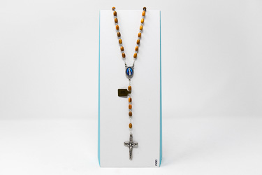 Miraculous Olive Wood Rosary Beads.