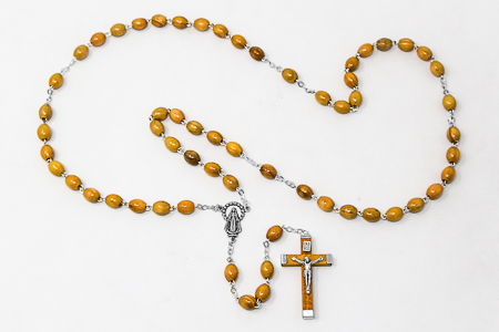 Olive Wood Rosary Beads.
