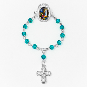Single Decade Lourdes Rosary Pins.