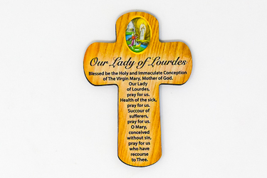 Our Lady of Lourdes Pocket Cross.