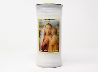 Our Lady of the Rosary Candle.