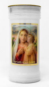 Our Lady of the Rosary Candle.