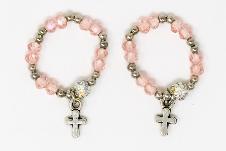 Pale Pink Rosary Ring.