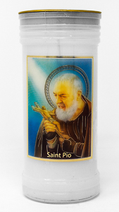 Pillar Candle - St. Pio.