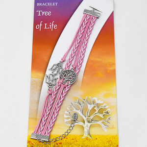 Pink Tree of Life Bracelet