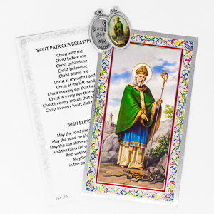 Prayer Card & Medal Saint Patrick.