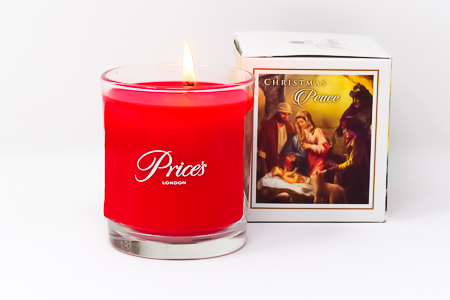 Cinnamon Scented Peace Candle.