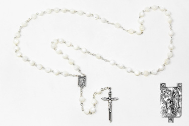 Real Mother of Pearl Rosary Beads