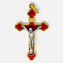 Red Crucifix Pendants.