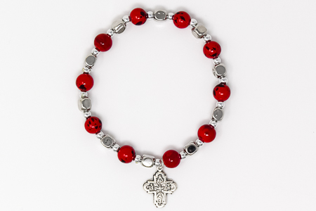 Rosary Bracelet with 8 Way Cross. 