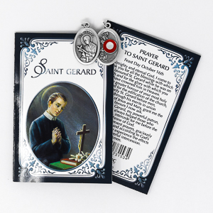 Prayer Booklet to St Gerard with Relic Medal.