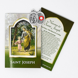 Prayer Booklet to St Joseph with Relic Medal.