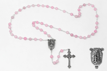 Rose Quartz Birthstone Rosary