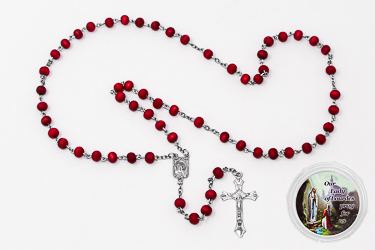 Rose Scented Lourdes Rosary Beads.