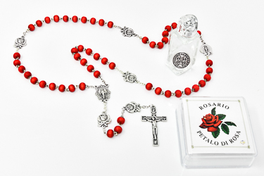 Rose Scented Miraculous Rosary Beads.