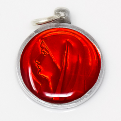 Red Virgin Mary Medal.