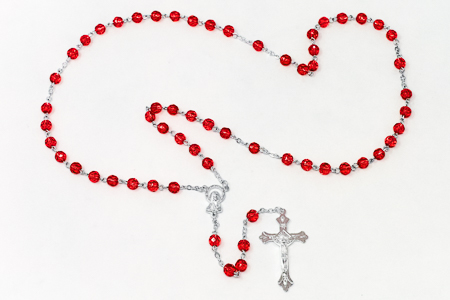 July Birthstone Rosary.