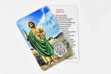 Saint Jude Prayer Card & Medal