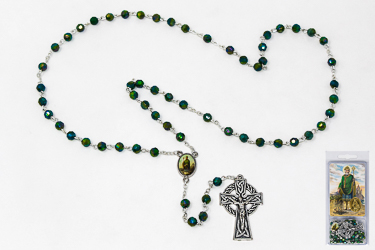 Saint Patrick Rosary & Prayer Card Gift Set