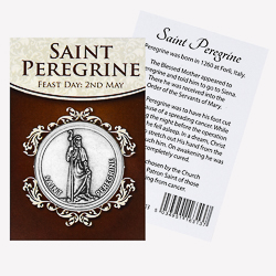 Saint Peregrine Pocket Token.