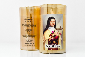 Saint Theresa Candle.