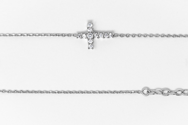 Cross Bracelet Sterling Silver.