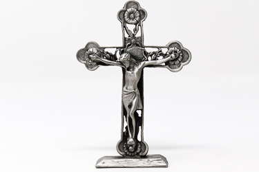 Table Standing Silver Crucifix.