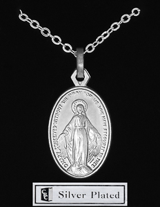 Silver Miraculous Necklace.