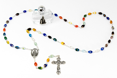 Miraculous Silver Rosary.