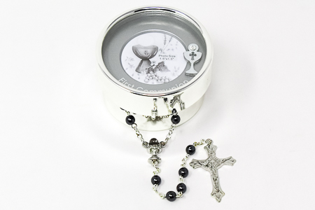Rosary with Communion Rosary Box.