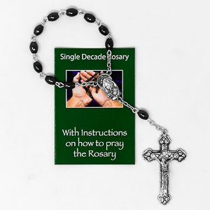 Single Decade Hematite Rosary.