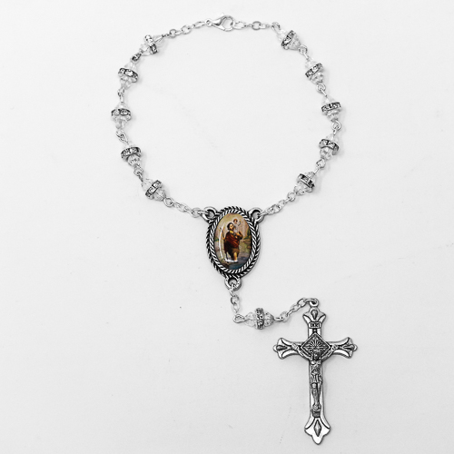 Single Decade St Christopher Car Rosary.