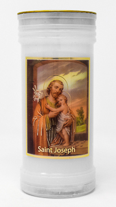St Joseph Pillar Candle.