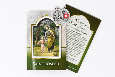 Prayer Booklet to St Joseph with Relic Medal.