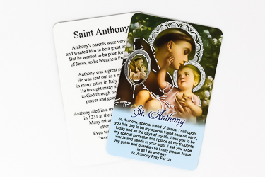 St. Anthony Prayer Card & Medal