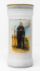 Saintt. Peregrine Pillar Candle 