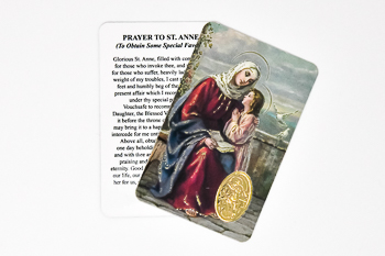 Saint Anne Prayer Card.