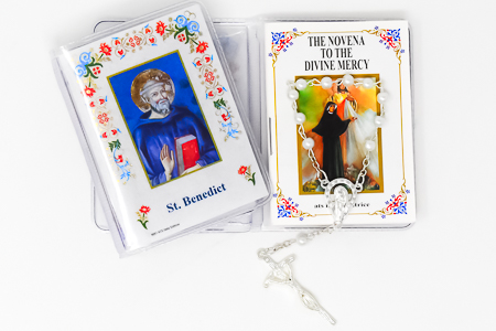 Decade Rosary with a St Benedict Novena Booklet.