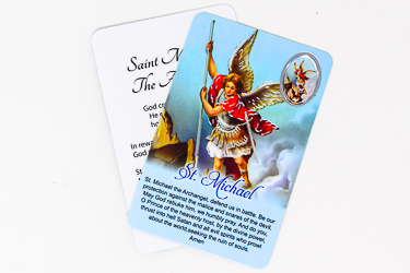 Saint MichaelPrayer Card.