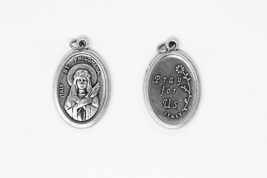 Saint Philomena Oxidised Medal.