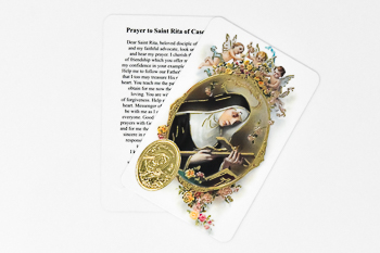 Saint Rita of Cascia Prayer Card.