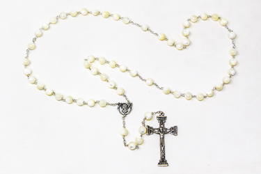 925 Mother of Pearl Lourdes Rosary.